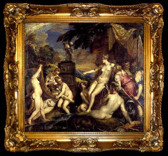framed  Titian Diana and Callisto, ta009-2