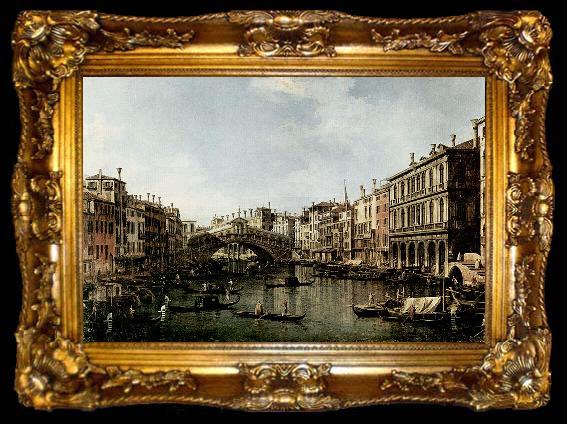 framed  Canaletto Il Canale Grande a Rialto, ta009-2