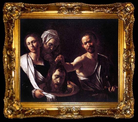 framed  Caravaggio Salome with the Head of John the Baptist, ta009-2