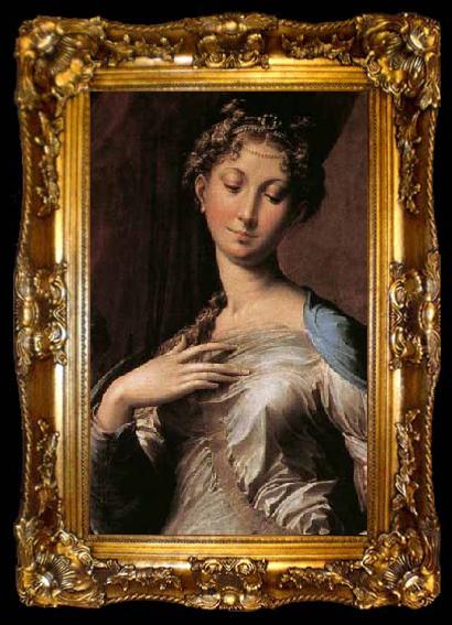framed  PARMIGIANINO Madonna with Long Nec Detail, ta009-2