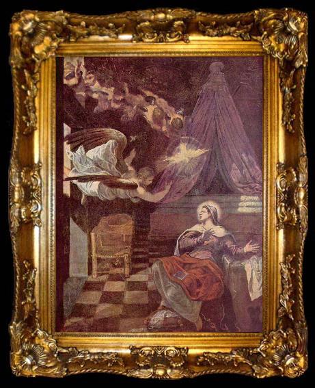 framed  Tintoretto Verkundigung, ta009-2