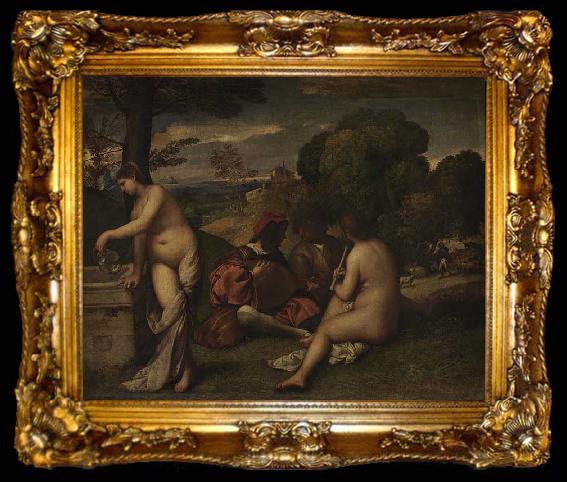 framed  louvre Giorgione, ta009-2