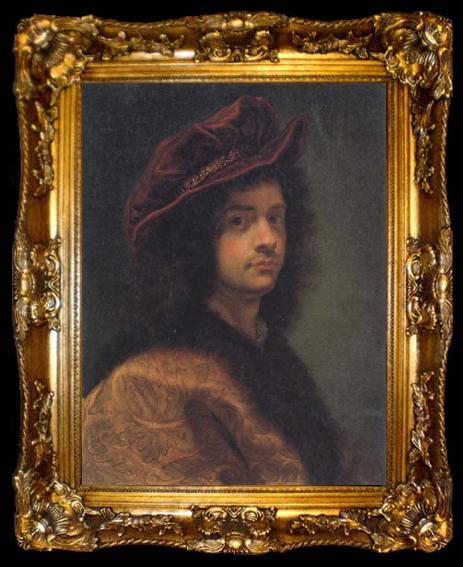 framed  Baciccio Self-Portrait, ta009-2