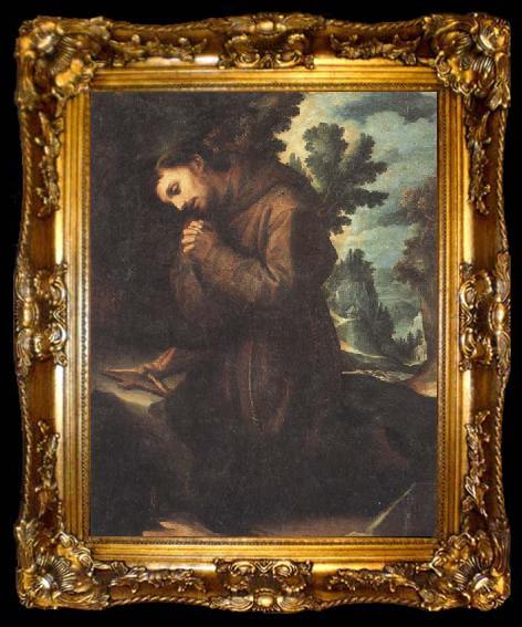 framed  CIGOLI St.Francis in Prayer, ta009-2