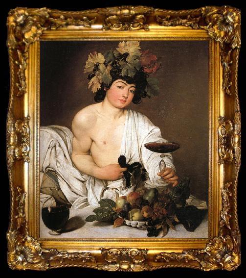 framed  Caravaggio Bacchus, ta009-2