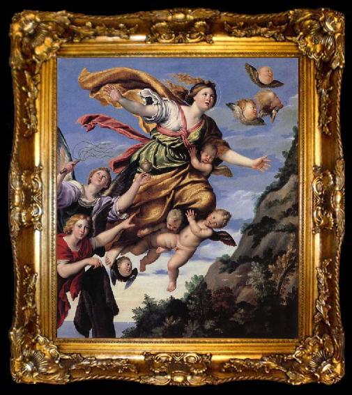 framed  Domenichino The Assumption of Mary Magdalen into Heaven, ta009-2