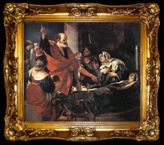framed  GUERCINO St.Peter Revives Tabitha, ta009-2