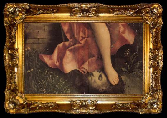 framed  Giorgione Detail of  Judith, ta009-2