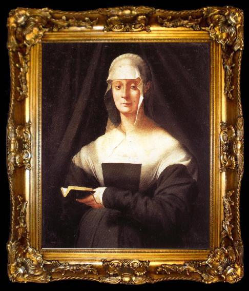 framed  Pontormo Portrait of Maria Salviati, ta009-2