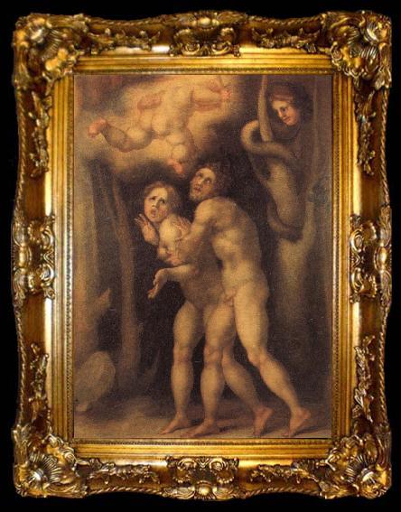 framed  Pontormo The Fall of Adam and Eve, ta009-2