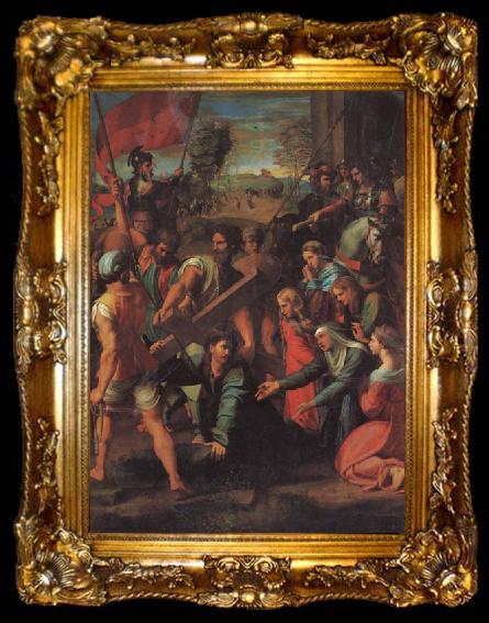framed  Raphael Christ Falls on the Road to Calvary, ta009-2