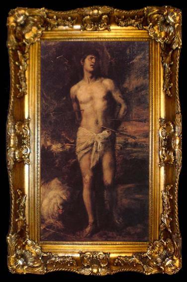 framed  Titian St.Sebastian, ta009-2