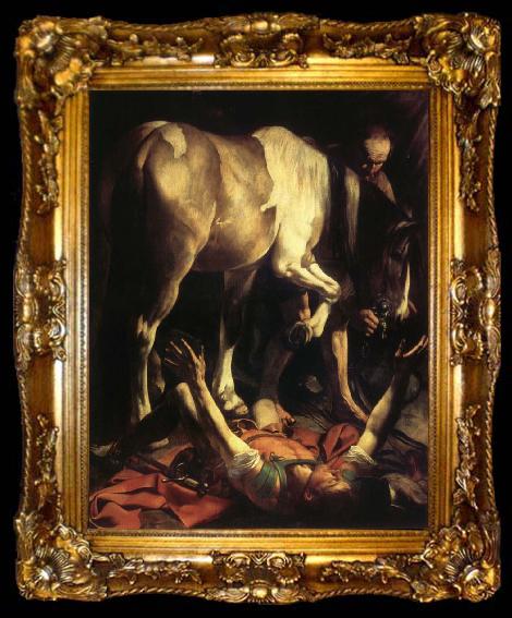 framed  Caravaggio Conversion of Saint Paul, ta009-2