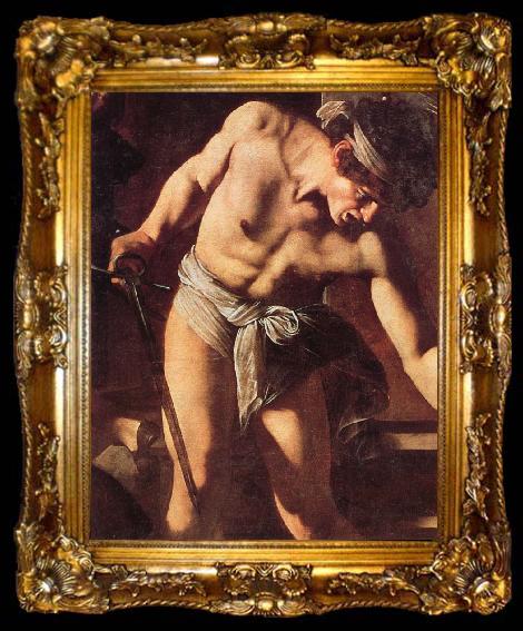 framed  Caravaggio Details of Martyrdom of St.Matthew, ta009-2