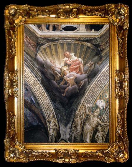 framed  Correggio Pendentives depicting Saint Thomas,Saint Bernard,and Saint John, ta009-2