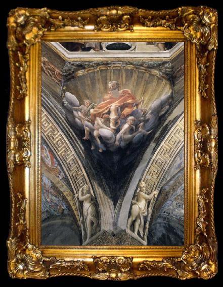 framed  Correggio Pendentives depicting Saint Thomas,Saint Bernard,and Saint John, ta009-2