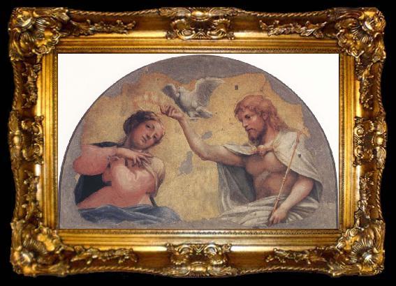 framed  Correggio Coronation of the Virgin, ta009-2
