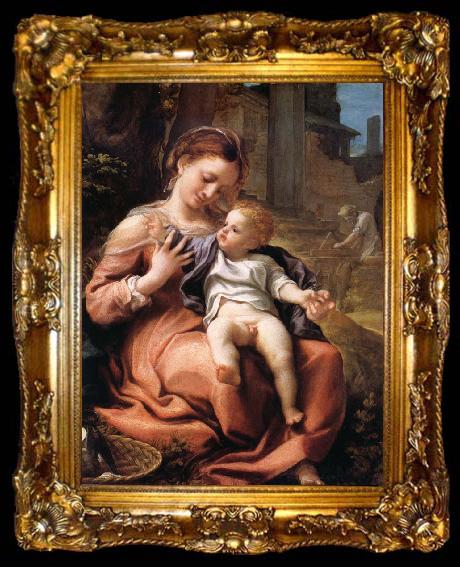 framed  Correggio Madonna della Cesta, ta009-2