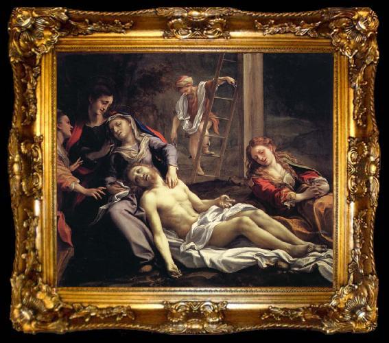 framed  Correggio Deposition, ta009-2