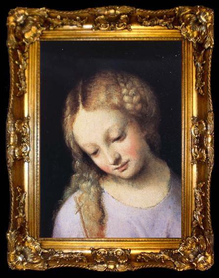 framed  Correggio Details of Madonna and Child with the Young Saint John, ta009-2