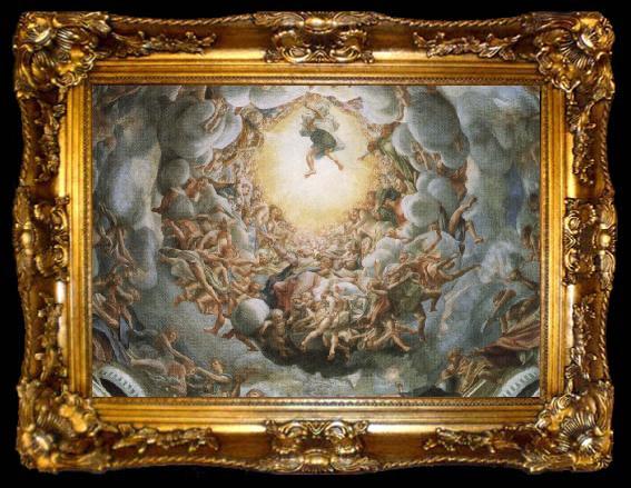 framed  Correggio Assumption of the Virgin, ta009-2