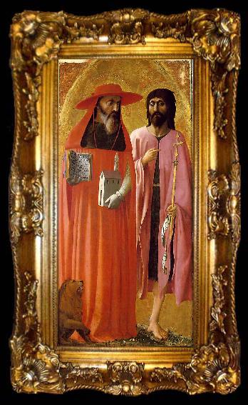 framed  MASACCIO St Jerome and St John the Baptist, ta009-2