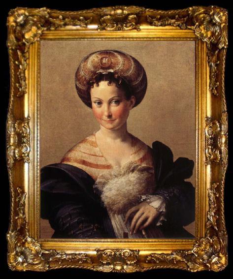 framed  PARMIGIANINO Portrait of a Young Woman, ta009-2