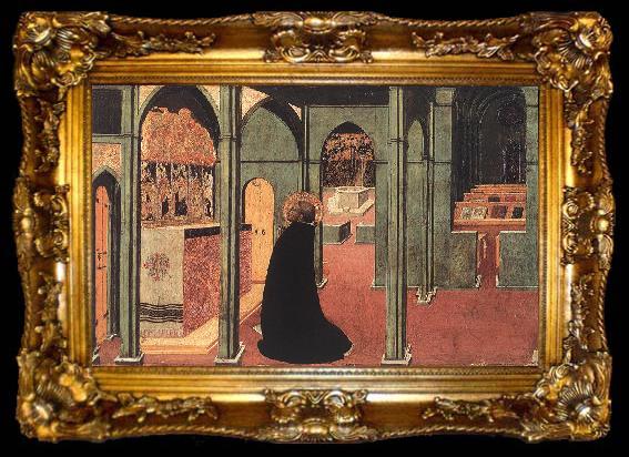 framed  SASSETTA St Thomas Inspired by the Dove of the Holy Ghost, ta009-2