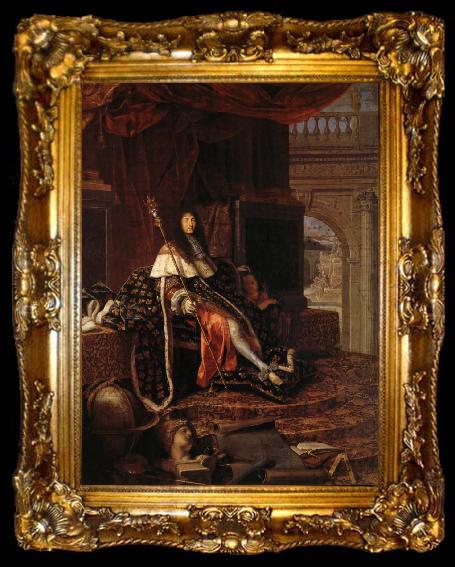 framed  Testelin,Henri Louis XIV,protecteur de I