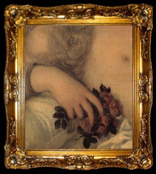 framed  Titian Details of Venus of Urbino, ta009-2