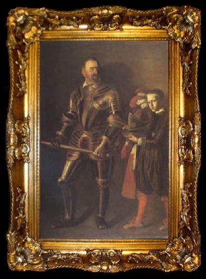 framed  Caravaggio Alof de Wignacourt and His Page (mk05), ta009-2