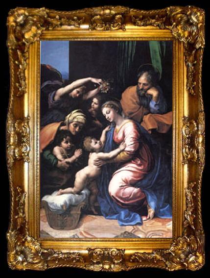 framed  Raphael The Holy Family,known as the Great Holy Family of Francois I (mk05), ta009-2