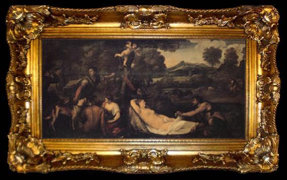 framed  Titian The Pardo Venus (mk05), ta009-2