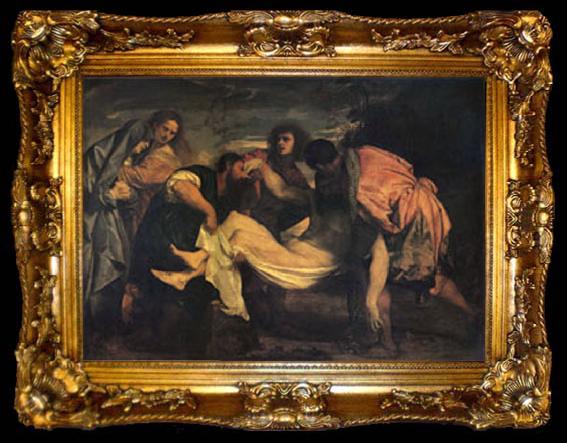 framed  Titian The Entombment (mk05), ta009-2