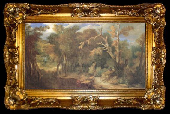 framed  Largillierre Wooded Landscape (mk05), ta009-2