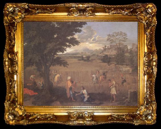 framed  Poussin Summer or Ruth and Boas (mk05), ta009-2