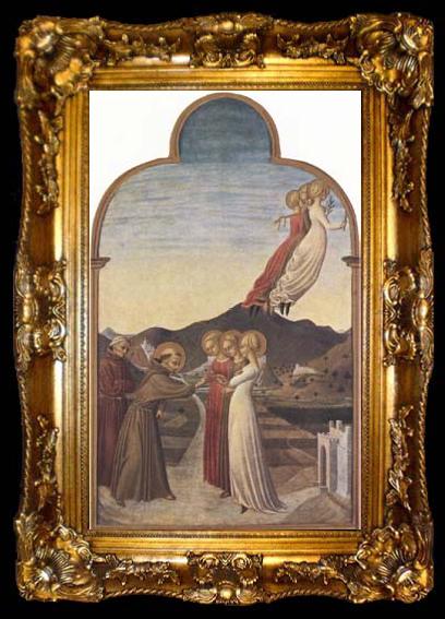 framed  SASSETTA The Mystic  Marriage of St Francis (mk08), ta009-2