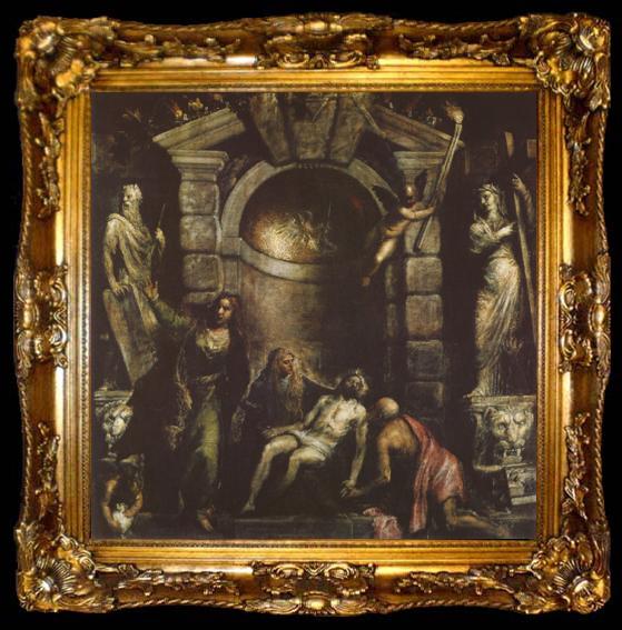 framed  Titian Pieta (mk08), ta009-2