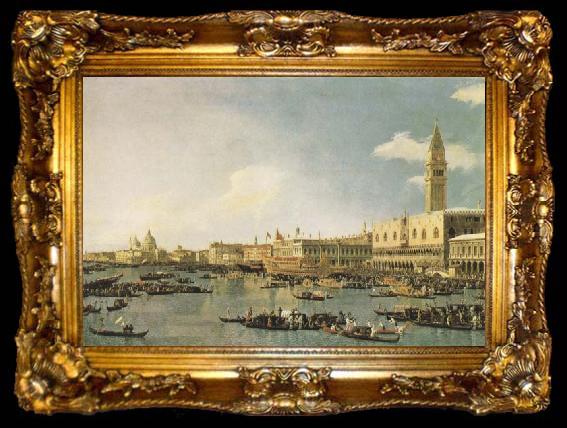 framed  Canaletto The Basin of San Marco on Ascension Day (mk08), ta009-2