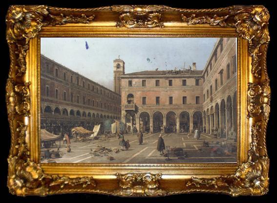 framed  Canaletto Campo di Rialto (mk21), ta009-2