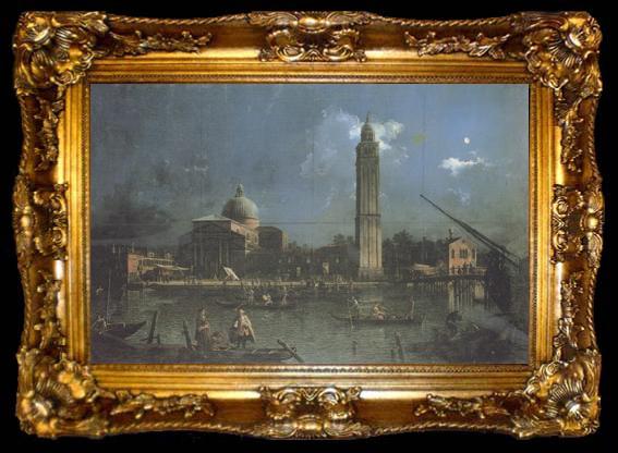 framed  Canaletto Festa notturna alla chiesa di S.Pietro di Castello (mk21), ta009-2