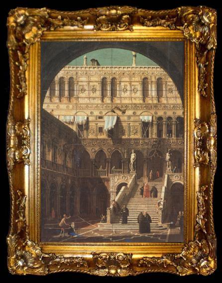 framed  Canaletto Scala dei Gigantt (mk21), ta009-2