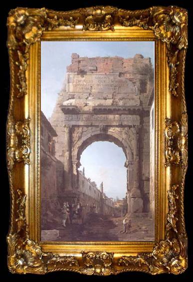 framed  Canaletto The Arch of Titus (mk25), ta009-2