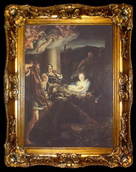 framed  Correggio The Nativity (nn03), ta009-2