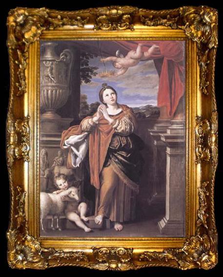 framed  Domenichino St Agnes (mk25), ta009-2