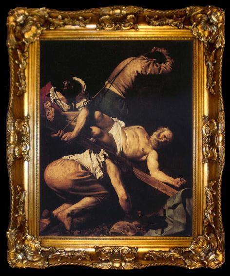 framed  Caravaggio The Crucifixion of St Peter, ta009-2