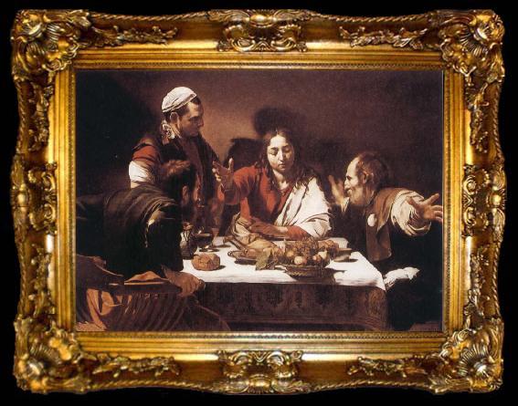 framed  Caravaggio The Supper at Emmaus, ta009-2