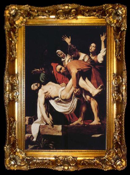 framed  Caravaggio The Entombment, ta009-2
