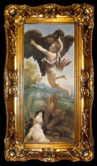 framed  Correggio The Abduction of Ganymede, ta009-2