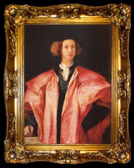 framed  Pontormo Portrait of a young Man, ta009-2